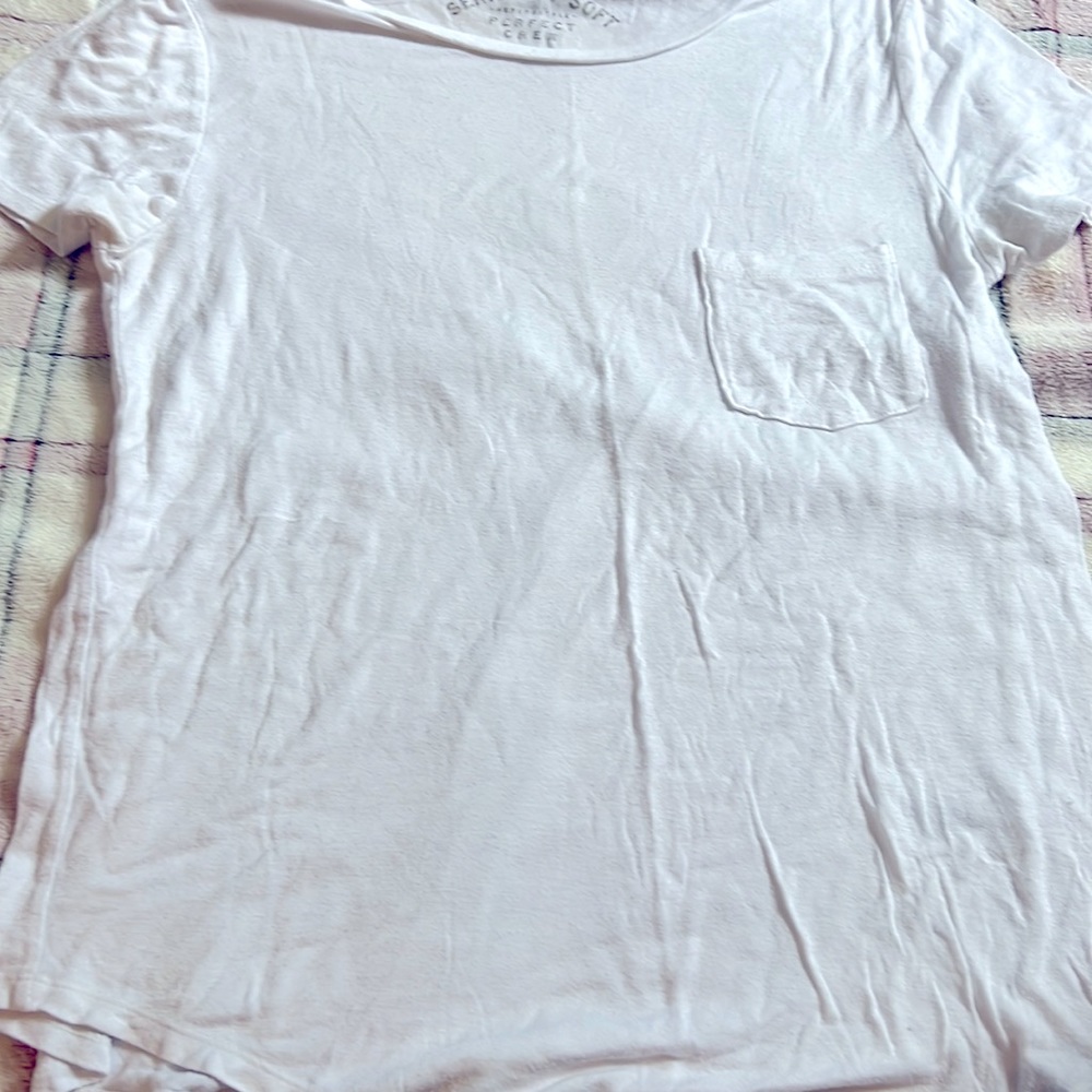 Just a basic white T-shirt